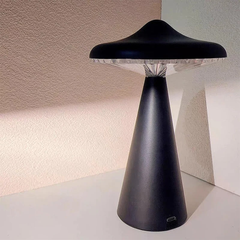 Mushroom LED Table Lamp - Touch Dimmable Warm Light, USB Rechargeable 3