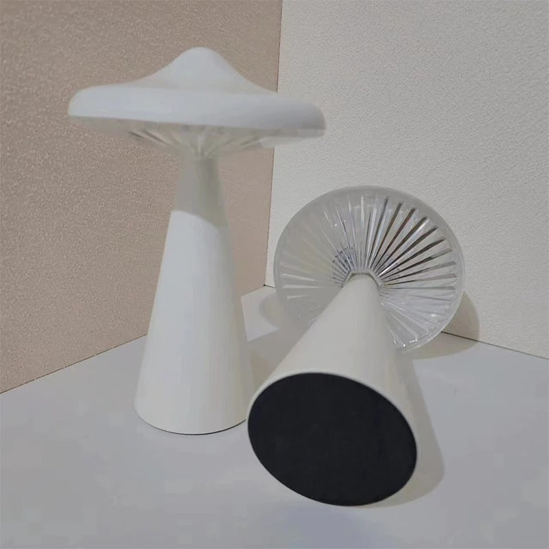 Mushroom LED Table Lamp - Touch Dimmable Warm Light, USB Rechargeable 4