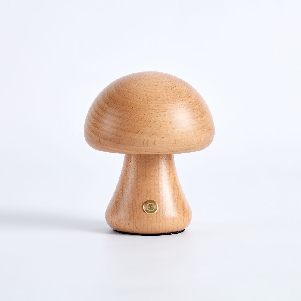 Mushroom Table Lamp - Cordless, Warm White LED, 3 Brightness Levels 13