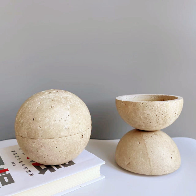 Natural Marble and Travertine Incense Burner with 9 Holes – Eco-Friendly Aromatic Incense Holder for Relaxation 5