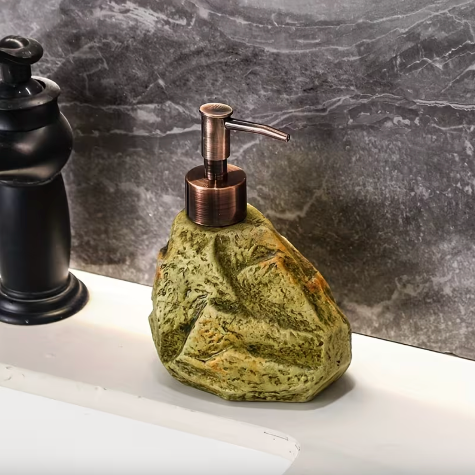 Natural Soap Dispenser - Durable Ceramic for Kitchen & Bathroom Use 1