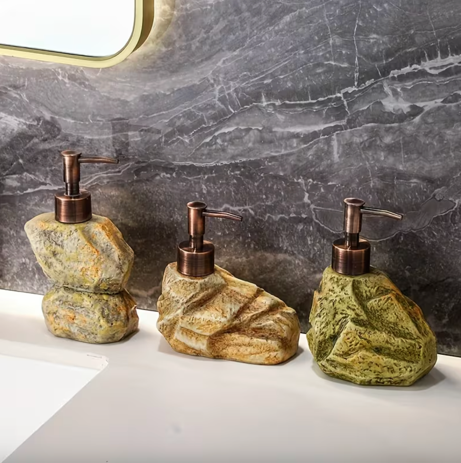 Natural Soap Dispenser - Durable Ceramic for Kitchen & Bathroom Use 4