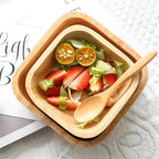Natural Wood Bowl - Eco-Friendly Large Wooden Bowl for Stylish Serving 2