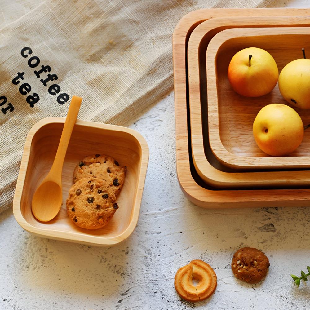 Natural Wood Bowl - Eco-Friendly Large Wooden Bowl for Stylish Serving 5