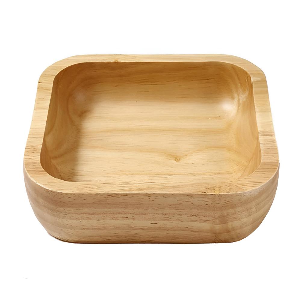 Natural Wood Bowl - Eco-Friendly Large Wooden Bowl for Stylish Serving 8