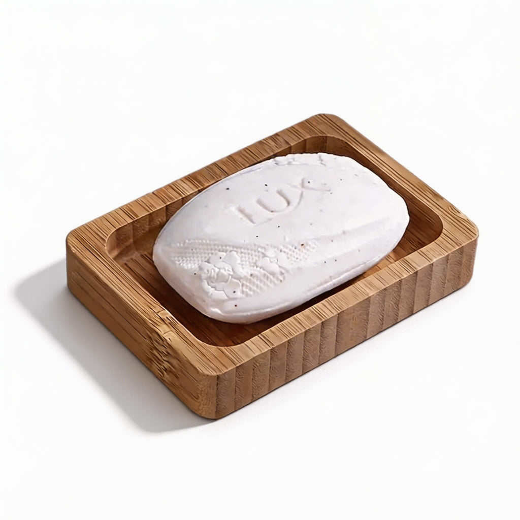 Natural Wooden Soap Dish - Eco-Friendly Bar Soap Holder for Drying Soap 3