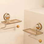 No-Drill Suction Toilet Paper Holder Stand with Wood-Grain Design – Stainless Steel, Easy Installation for Smooth Surfaces 6