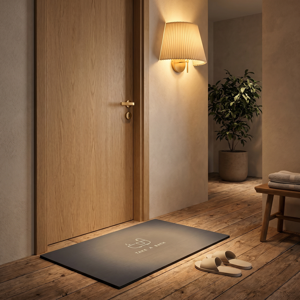 Non-Slip Bath Mat - Quick Absorption, Modern Design & Easy Care 2