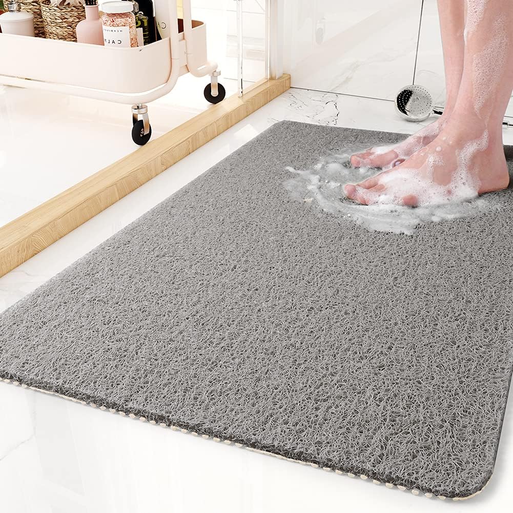 Non-Slip Shower Mat - Antibacterial, Soft, Water-Drainage Design 0