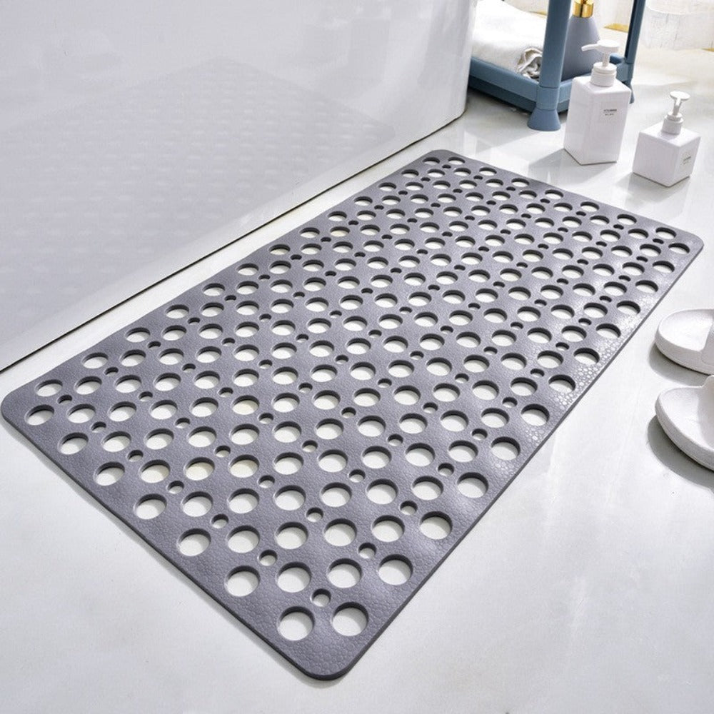 Non-Slip Shower Mat - Antibacterial, Suction Cups for Safety 0