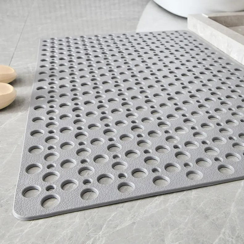 Non-Slip Shower Mat with 100 Suction Cups and 250 Drain Holes – Quick-Dry Bath Mat for Bathroom Safety 1