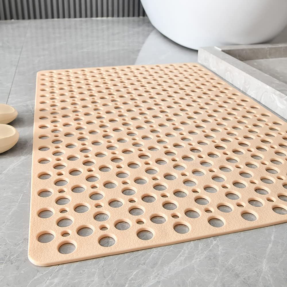 Non-Slip Shower Mat with 100 Suction Cups and 250 Drain Holes – Quick-Dry Bath Mat for Bathroom Safety 11