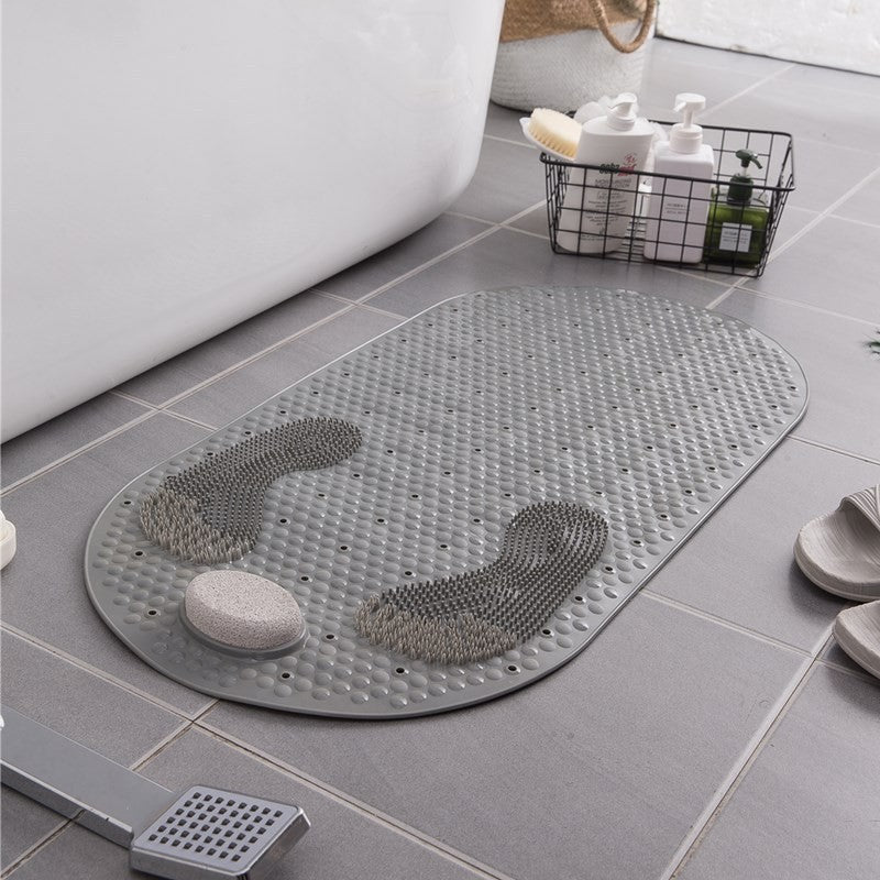 Non-Slip Shower Mat with Exfoliating Scrubber - 16 x 32 Anti-Slip Bath Mat for Safe Daily Use 6