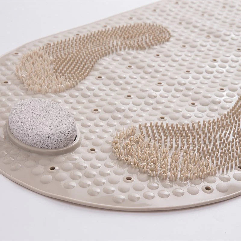 Non-Slip Shower Mat with Exfoliating Scrubber - 16 x 32 Anti-Slip Bath Mat for Safe Daily Use 7