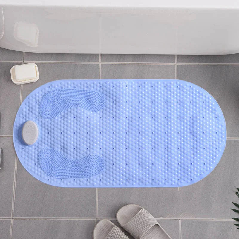 Non-Slip Shower Mat with Exfoliating Scrubber - 16 x 32 Anti-Slip Bath Mat for Safe Daily Use 9