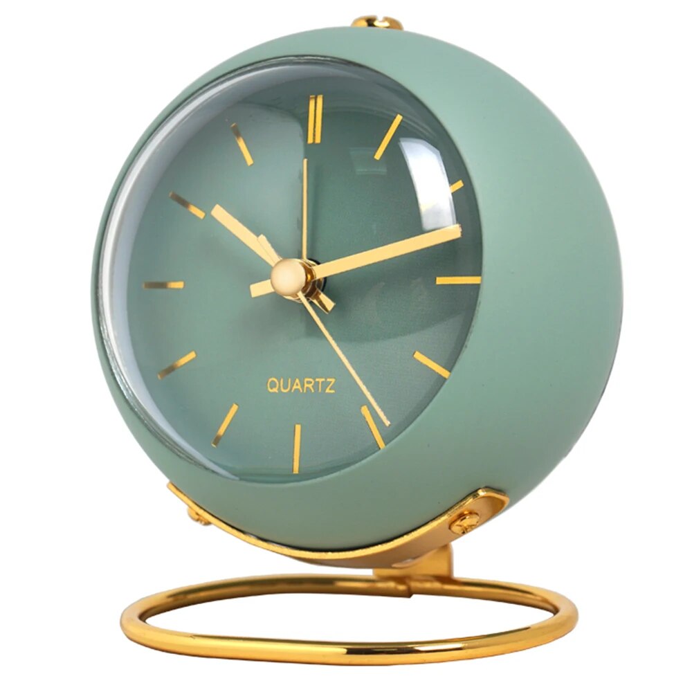 Nordic Analog Desk Clock - Stylish and Compact Timepiece 0