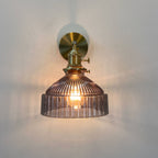 Nordic Brass Glass Dome Wall Sconce - Elegant Ambient Lighting, 1-Light 5