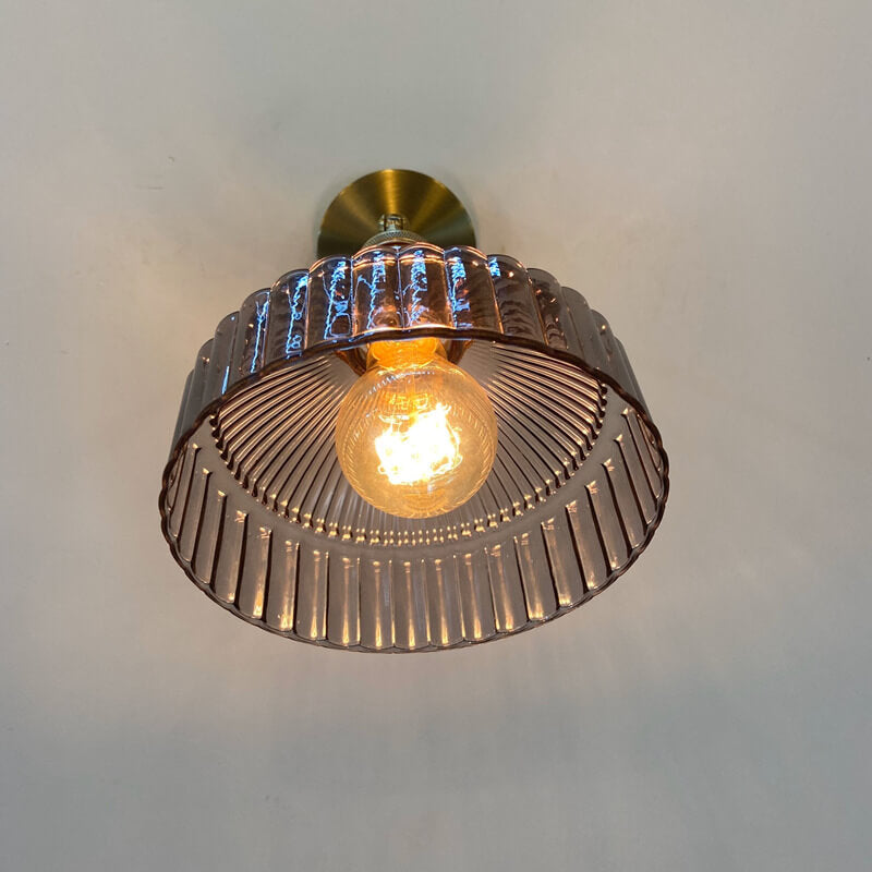 Nordic Brass Glass Dome Wall Sconce - Elegant Ambient Lighting, 1-Light 7