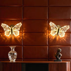 Nordic Butterfly LED Wall Sconce – Modern Metal and Acrylic Wall Light for Ambient Lighting in Bedrooms and Living Rooms 4