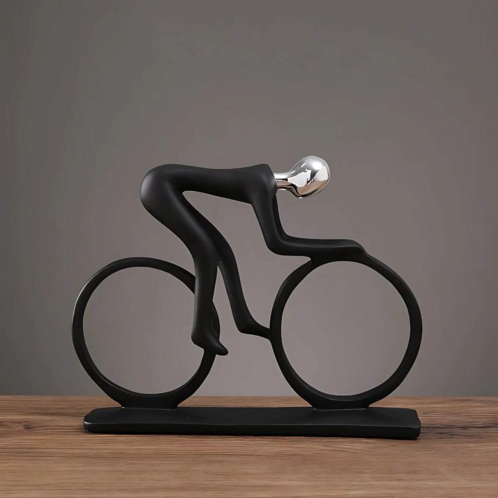 Nordic Cyclist Sculpture - Elegant Home Decor for Wall & Room Style 1