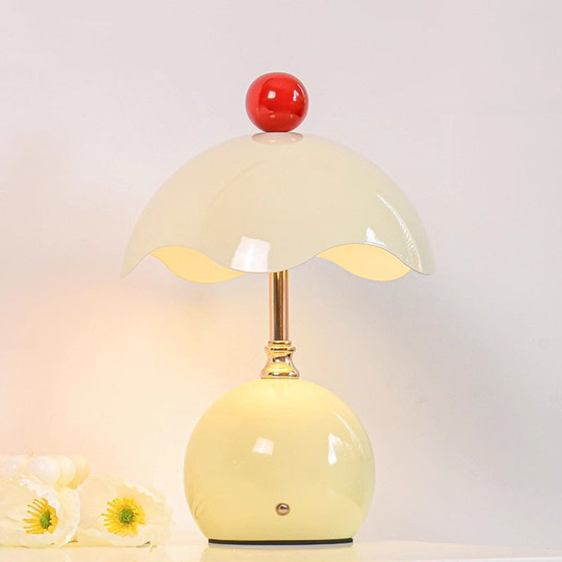 Nordic Iron Eggshell Table Lamp - Adjustable Color & Brightness, USB & Cordless 12