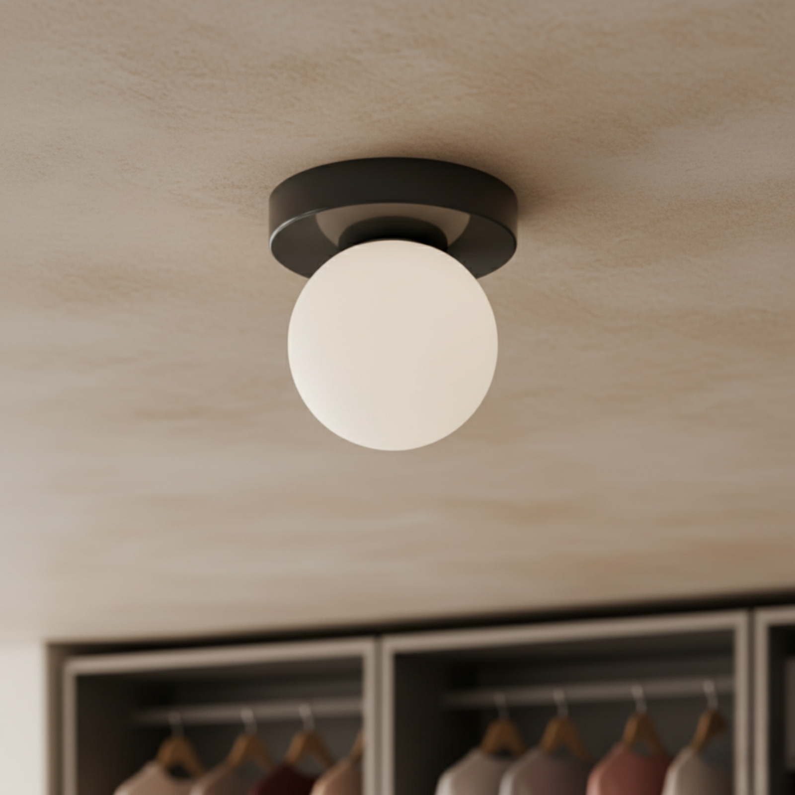 Nordic Minimalist Light Fixture - Frosted Glass Globe Wall Sconce or Ceiling Mount 1
