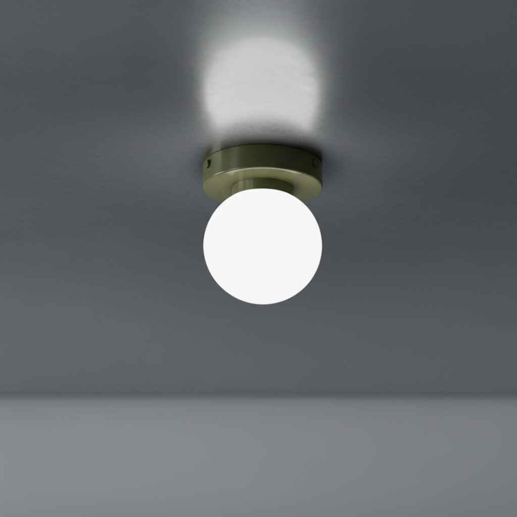 Nordic Minimalist Light Fixture - Frosted Glass Globe Wall Sconce or Ceiling Mount 10