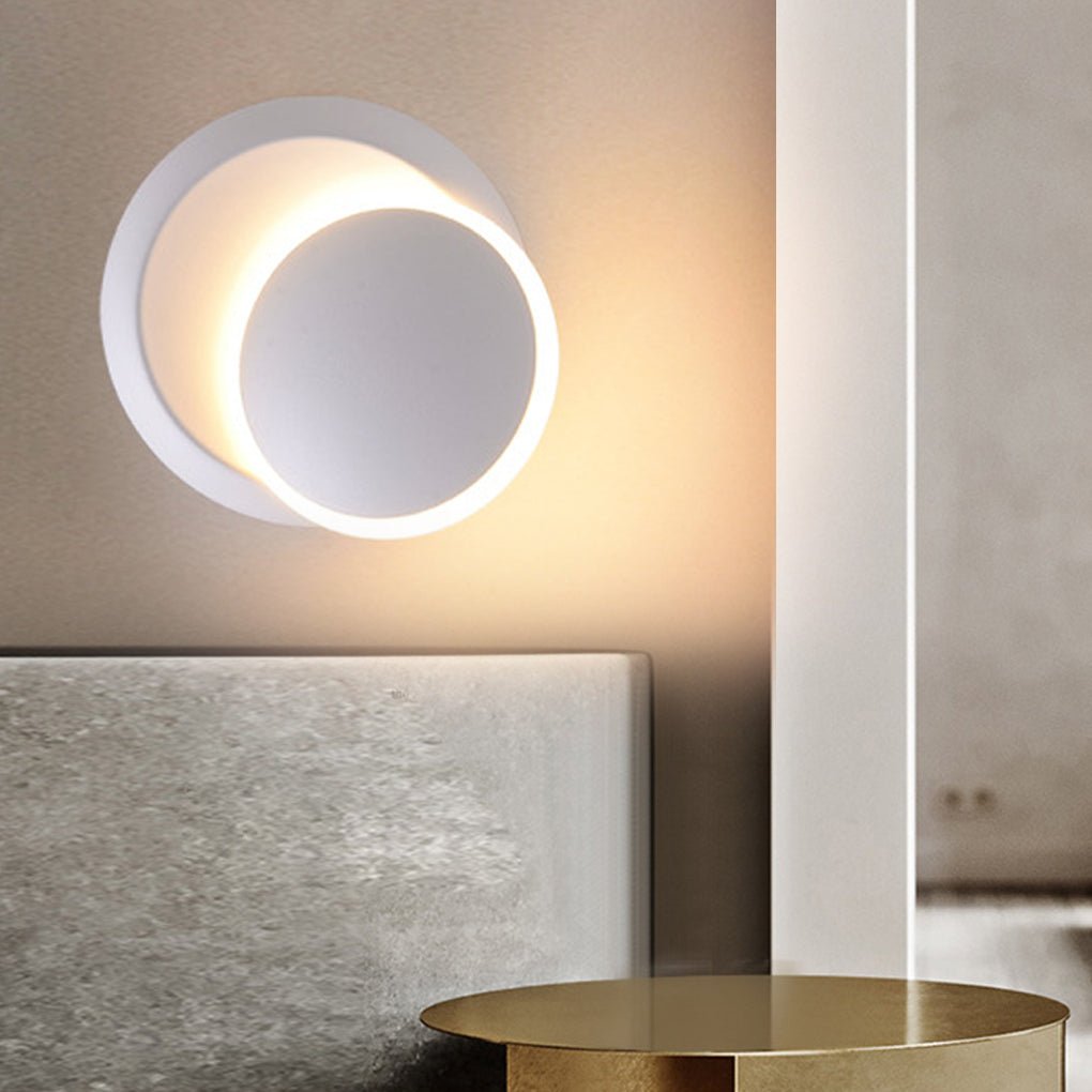 Nordic Minimalist Wall Sconce Light - 360° Rotatable LED Illumination 2