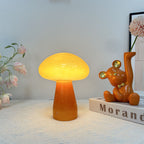 Nordic Mushroom Glass USB Table Lamp - Compact LED for Bedroom & Living Room 0