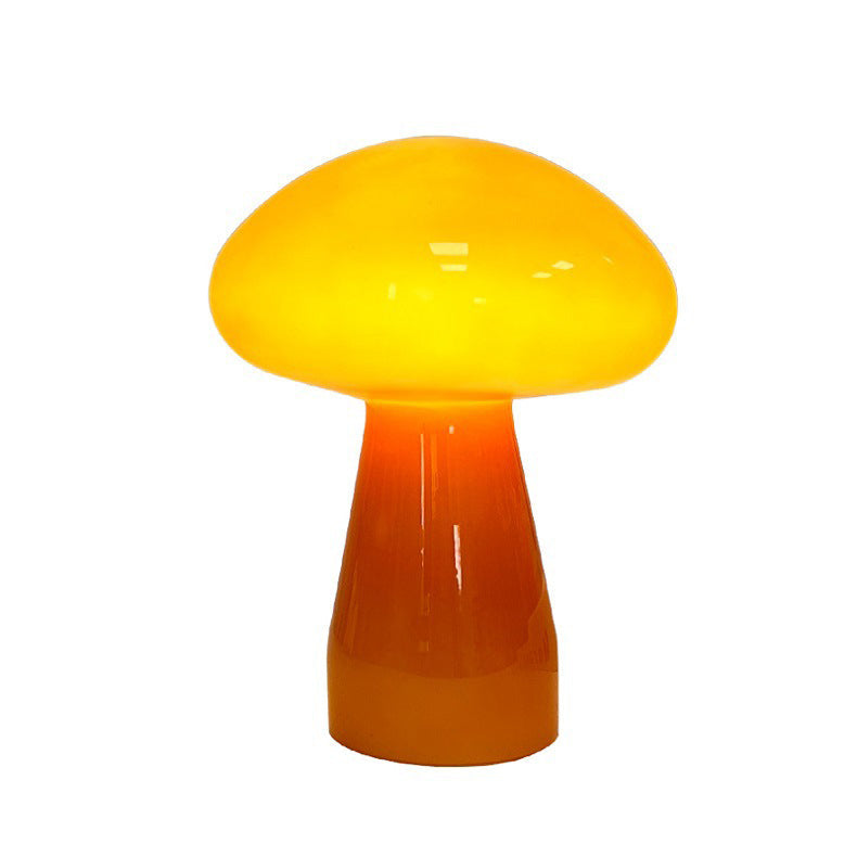 Nordic Mushroom Glass USB Table Lamp - Compact LED for Bedroom & Living Room 3