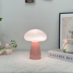 Nordic Mushroom Glass USB Table Lamp - Compact LED for Bedroom & Living Room 9