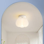 Nordic Pumpkin Shape Flush Mount Ceiling Light - Stylish Iron Design 0