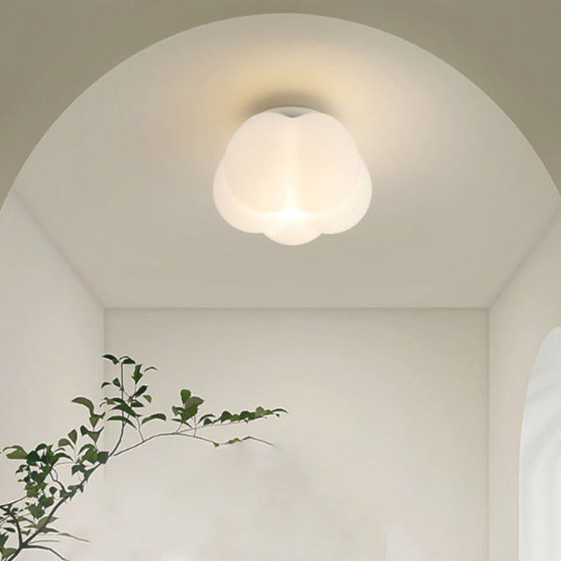 Nordic Pumpkin Shape Flush Mount Ceiling Light - Stylish Iron Design 1