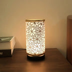 Nordic Vintage Table Lamp - USB Powered, Sunflower Shade for Bedroom & Desk 1