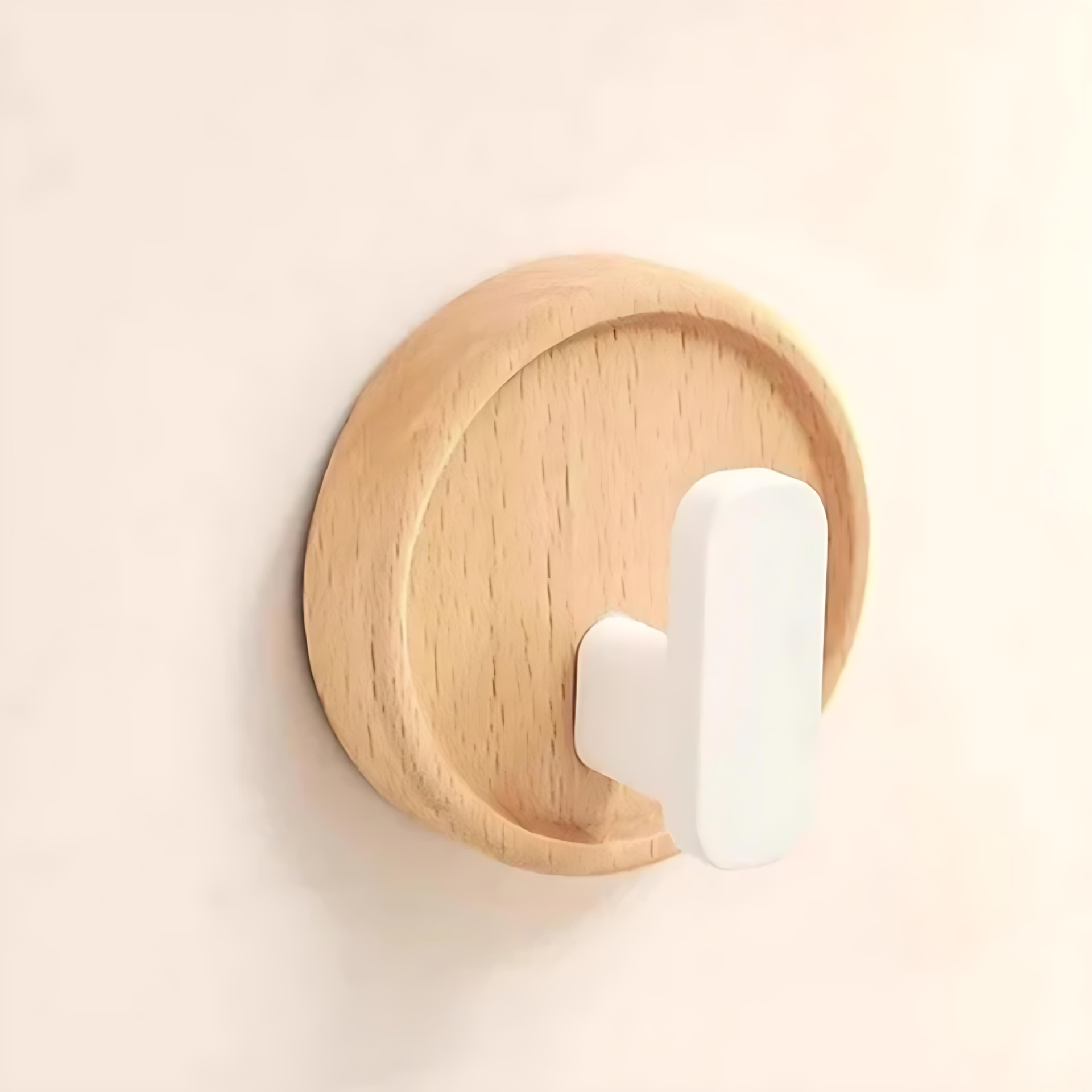 Nordic Walnut Wood Wall Hook - Stylish Coat Hooks and Key Holder for Wall 4