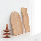 Nordic Wave Wood Tray - Elegant Serving and Display with Rippled Design 4