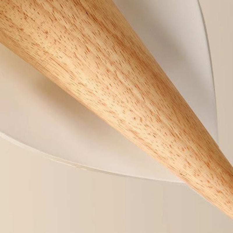 Nordic Wood and Glass Wall Sconce - Stylish 1-Light Fixture for Bedroom 7