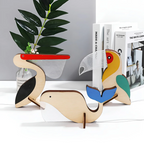 Nordic Wooden Animal Table Lamp - Warm LED Light for Bedroom & Living Room 3
