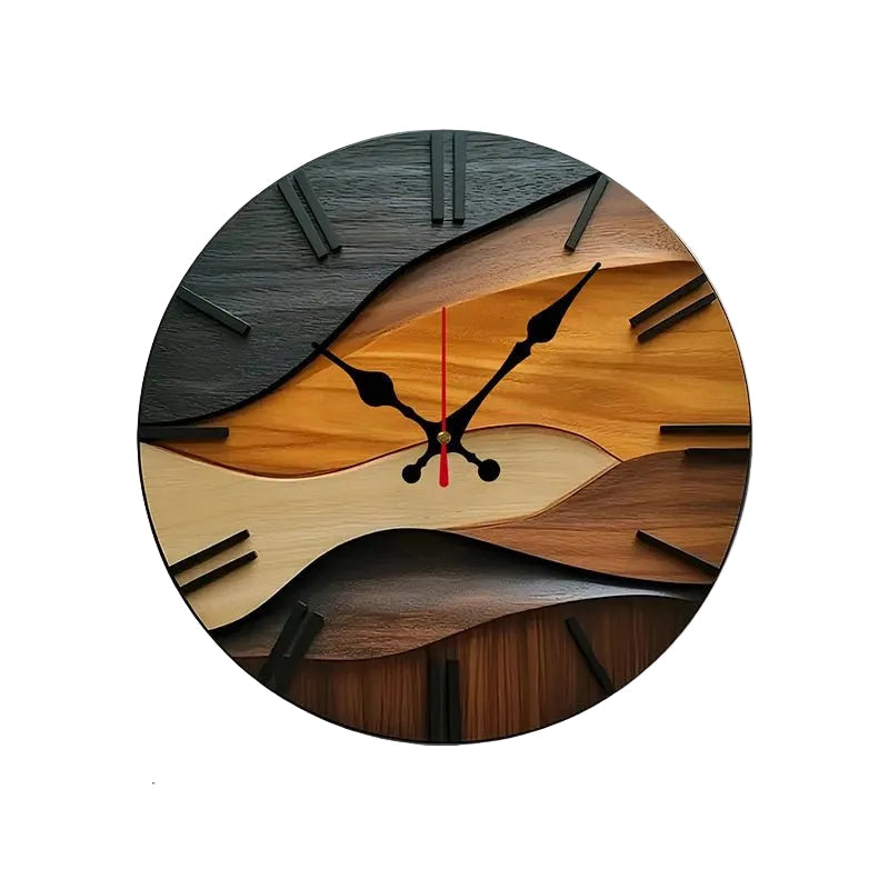 Nordic Wooden Wall Clock - Silent Modern Decor for Stylish Interiors 1