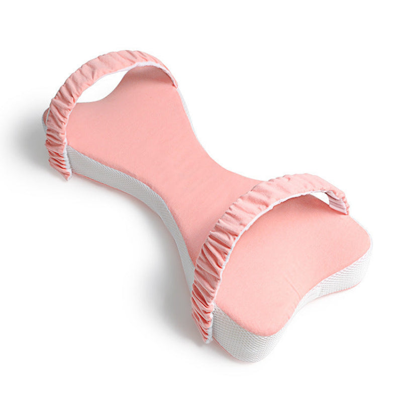 Pink sandal with white sole on a white background