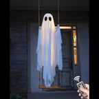 Outdoor Hanging Ghost Swing Decoration - Warm LED Halloween Decoration 1