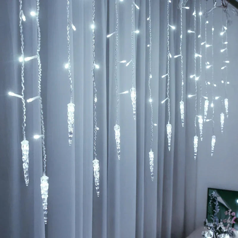 Outdoor LED Curtain Lighting - Waterproof, Energy-Efficient, 5-28m 0