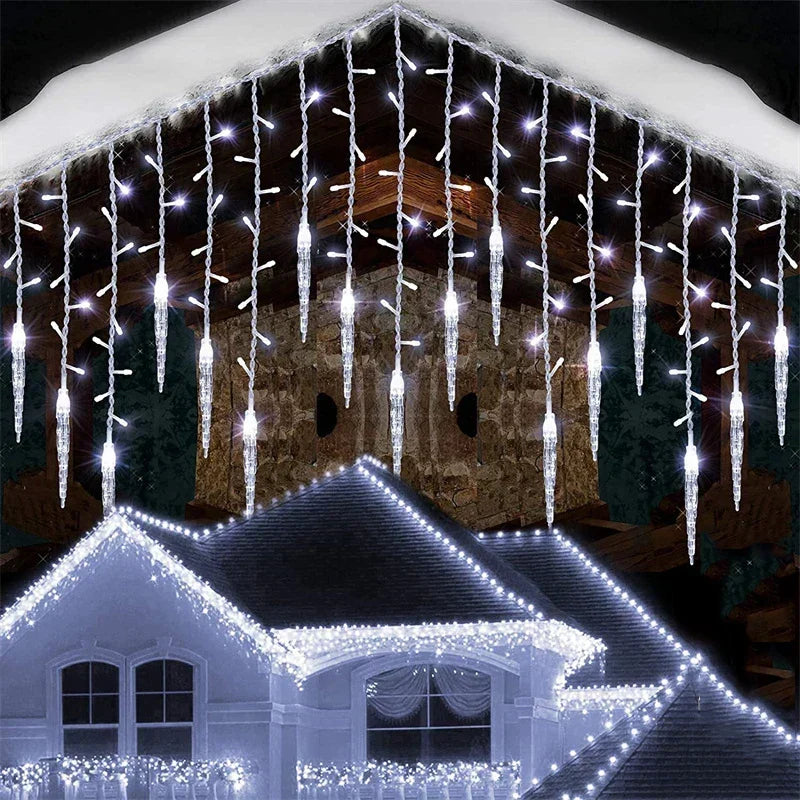 Outdoor LED Curtain Lighting - Waterproof, Energy-Efficient, 5-28m 1