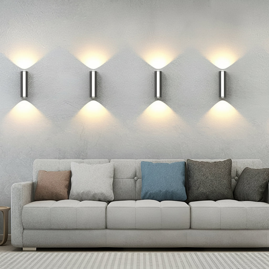 Outdoor LED Wall Sconce - Waterproof Aluminum with Dual Light Projection 4