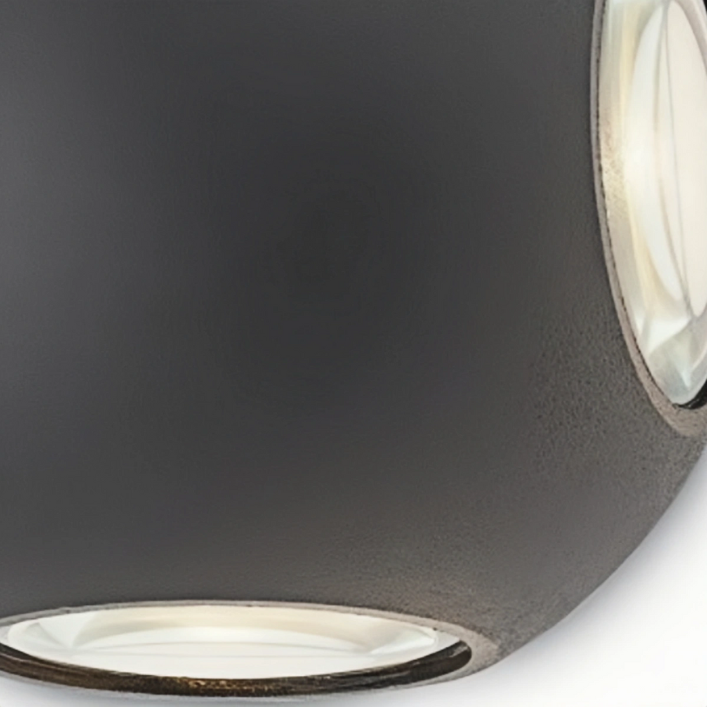 Outdoor Wall Lamp - Durable IP65 Waterproof Black Metal Design 6
