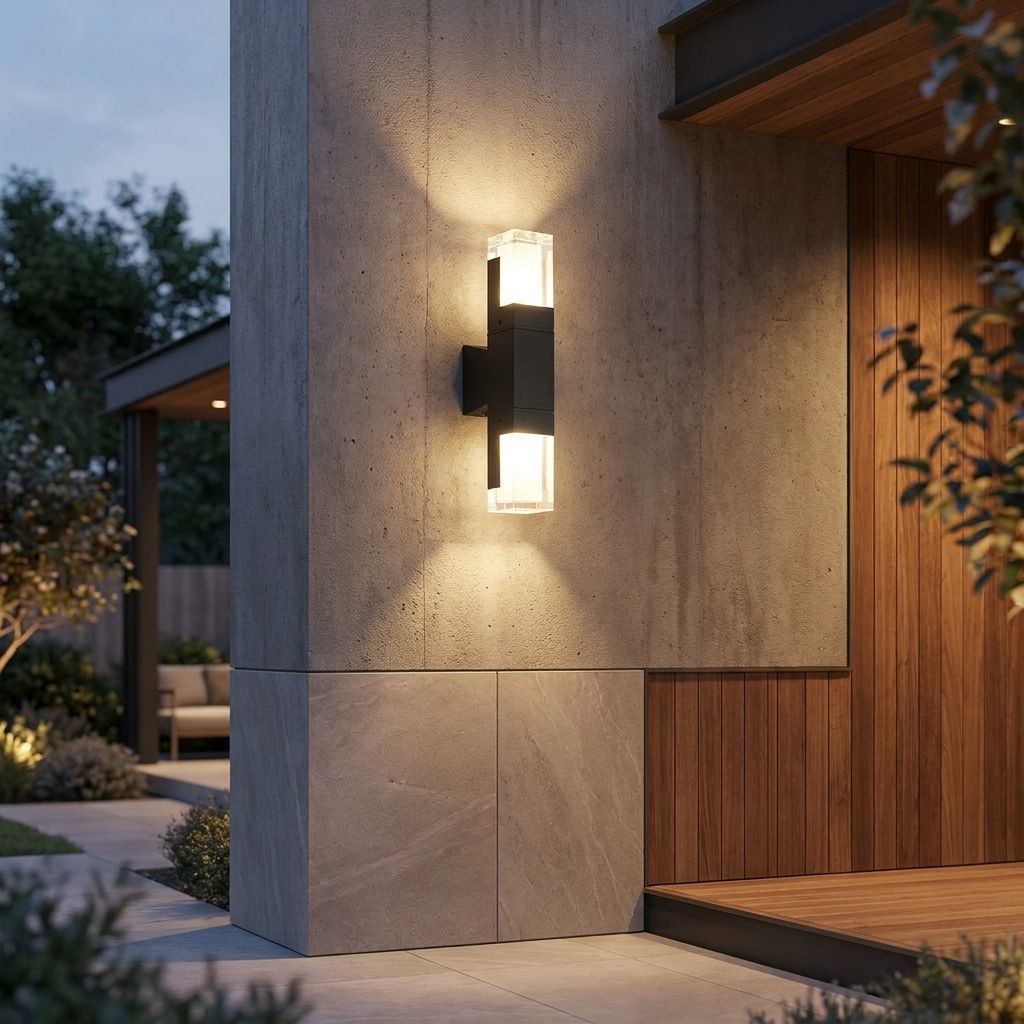 Outdoor Wall Light with Motion Sensor - Waterproof & Adjustable Brightness 1