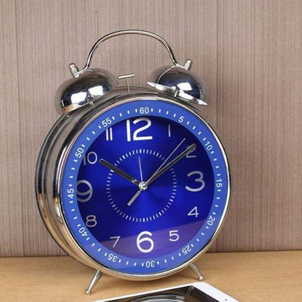 Oversized Vintage Twin Bell Alarm Clock - Loud Chime & Easy-to-Read Dial 1