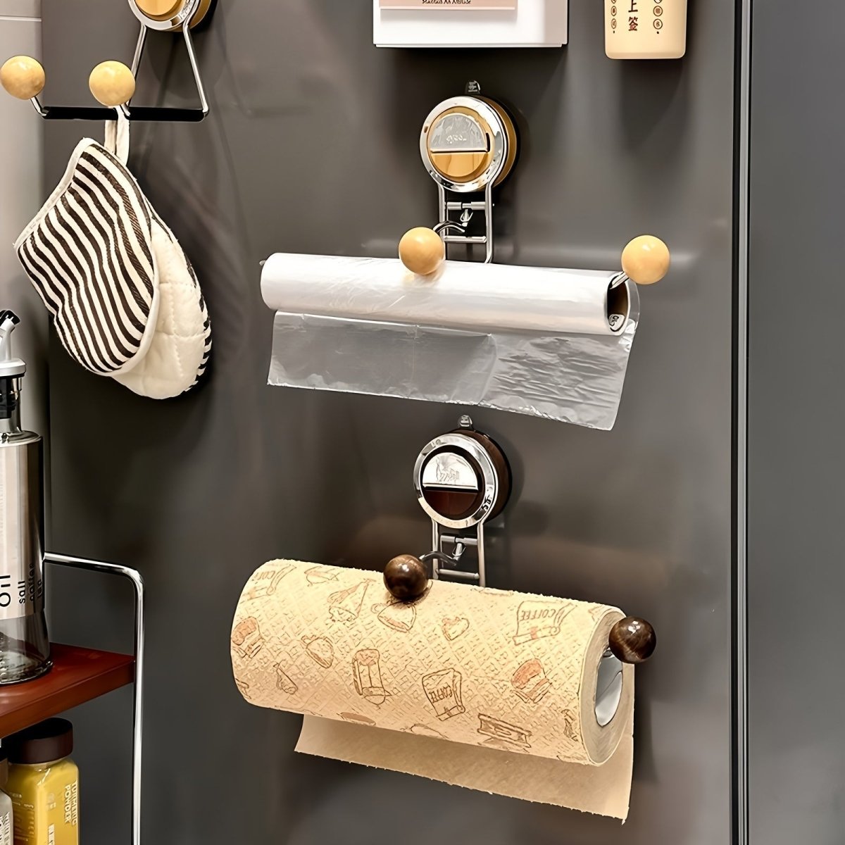  Paper Towel Holder - Easy Suction Mount, Rust-Resistant Design 3