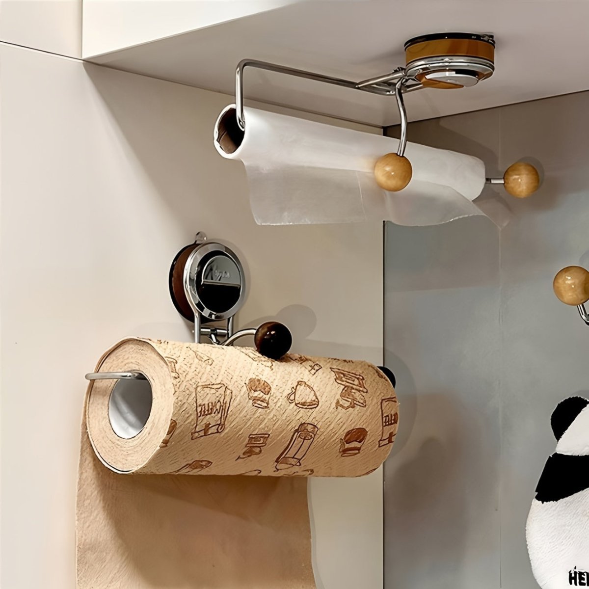 Paper Towel Holder - Easy Suction Mount, Rust-Resistant Design 4
