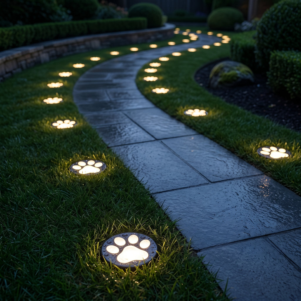 PawGlow Solar Garden Lights - Weather Resistant, Automatic Illumination 7